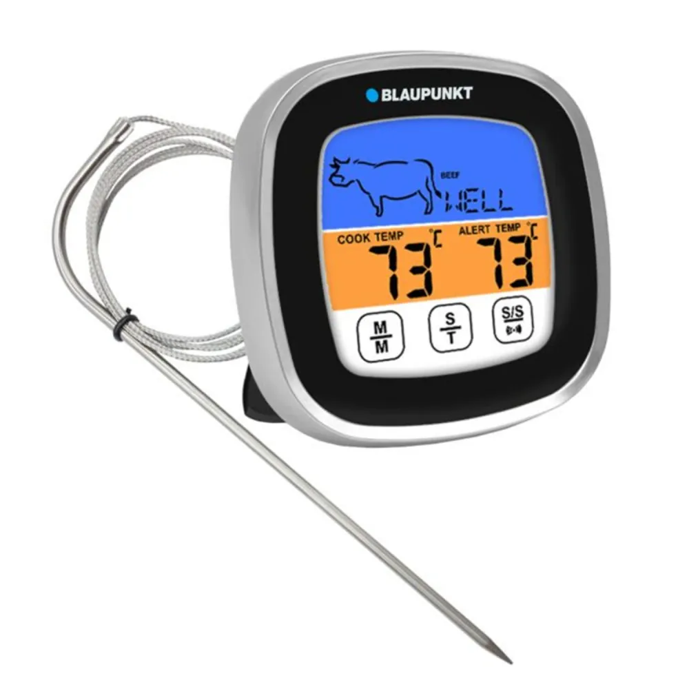 Numerico Thermometer Grill Thermometer 5 Cooking Levels and 8 Meat Types Kitchen Thermometer Meat Thermometer from -20 to...