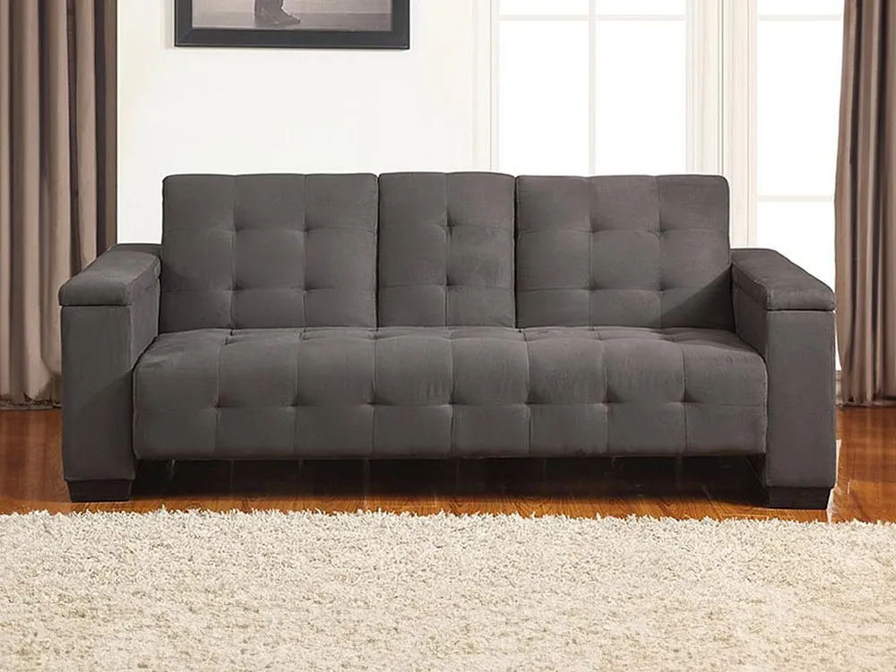Divano letto 3 posti tessuto DEVONSHIRE Grigio