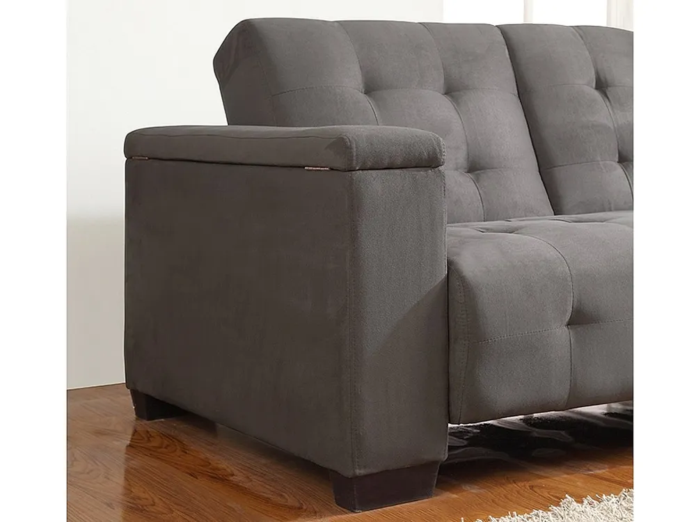 Divano letto 3 posti tessuto DEVONSHIRE Grigio