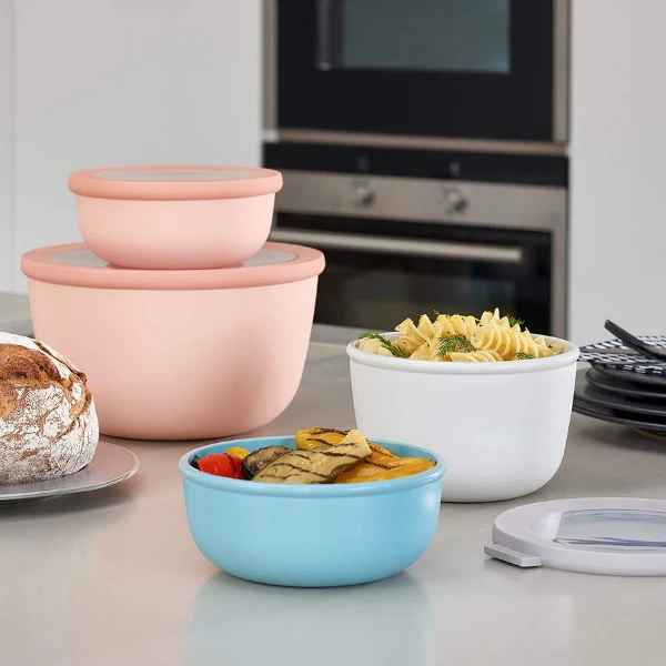 Barattoli da cucina rotondi Mepal Cirqula Bianco